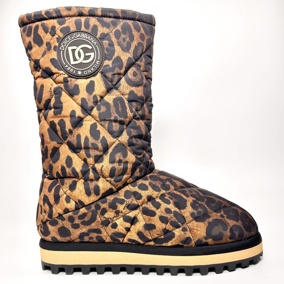 Dolce & Gabbana City Leopard Print Snow Boot - Picture 4 of 9